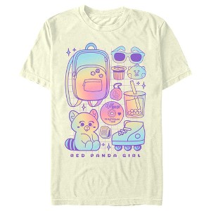 Men's Turning Red Kanji Red Panda T-Shirt - 1 of 4