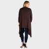 24seven Comfort Apparel Womens Plus Extra Long Open Front Plus Size Cardigan - 2 of 3