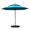 TiramisuBest 9ft Aluminum Cantilever Tilt Patio Umbrella with Center Pole - Lake Blue (Not Base) - 4 of 4