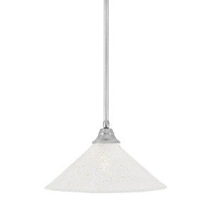 Toltec Lighting Any 1 - Light Pendant in  Brushed Nickel with 16" Gold Ice Shade - 1 of 1