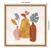 Amanti Art Terracotta Vases 03 by Lisa Audit Canvas Wall Art Print Framed 16 x 16-in. - 4 of 4