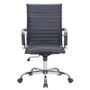 LeisureMod Harris High-Back Leather Office Conference Chair with Swivel and Tilt - 3 of 4