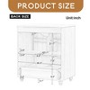 30" Bathroom Vanity with Sink, Free Standing Single Basin Vanity Set with 2 Doors and Drawer, Bathroom Cabinet with Ceramic Basin - Leovsnove - 4 of 4