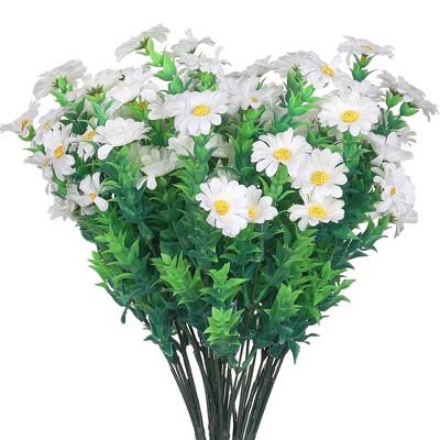 REGALWOVEN Wedding Home Decoration Artificial Daisies Flowers 13.8" 6 Pcs