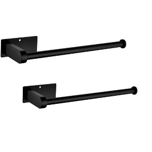 2 Pack Paper Towel Holder Wall Mount, Paper Towel Holder Under Cabinet, Self Adhesive, for Kitchen Organization and Storage (12inch, 2 Pack) - 1 of 1