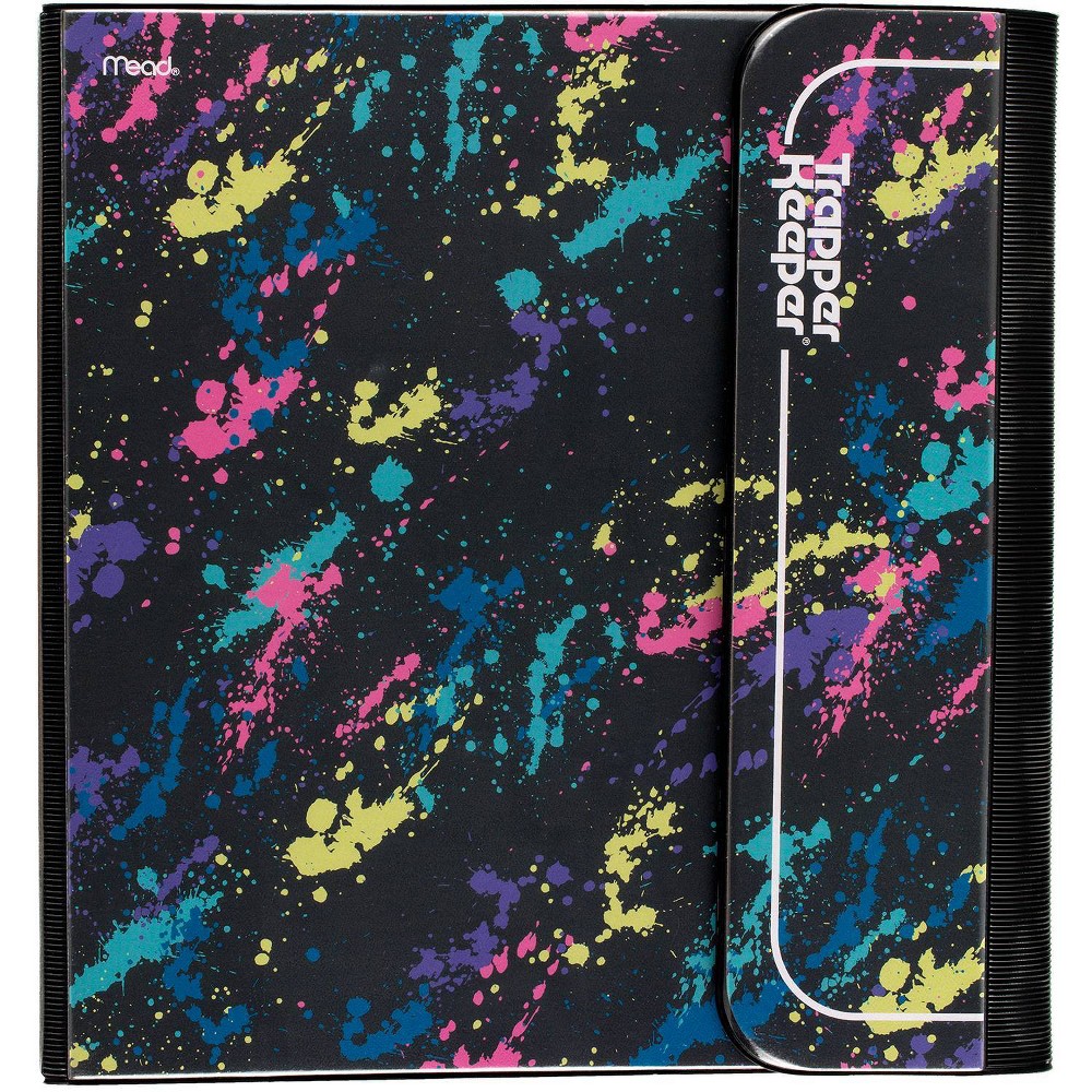 Five Star 1" Trapper Keeper Round Ring Binder Paint Splatter