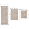 Fantasia Bath Rug Collection Cotton Shaggy Pattern Tufted Set of 3 Bath Rug Set - Home Weavers - 2 of 3