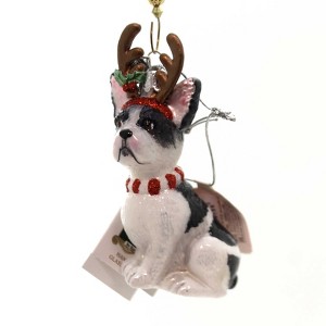 KURT ADLER 4.0 Inch Dog With Antlers Ornament Christmas Puppy Tree Ornaments - 1 of 2