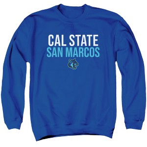 California State University San Marcos Official Stacked Adult Crewneck Sweatshirt - 1 of 4