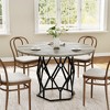 47 Inch Round Dining Table, Farmhouse Dining Kitchen Table for 4-6 People - 4 of 4