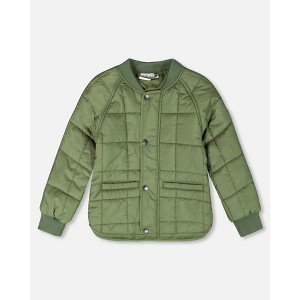 Deux par Deux Boy Quilted Mid-Season Jacket Khaki - 1 of 4