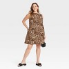 Women's Linen Woven Mini Shift Dress - Ava & Viv™ - 3 of 3