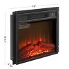 Electric Fireplace Insert with Ultra Thin Heater & Realistic Flame, 18" & 23" Recessed Firebox for Living Room-3irtyhousy - 4 of 4