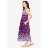 Woman Within Plus Size Banded-Waist Print Maxi Dress - 4 of 4