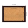 Amanti Art Coffee Bean Brown Framed Corkboard, Natural Cork - 4 of 4