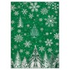 Christmas Area Rugs, Washable Non-Slip Snowflakes Snowscape Carpet, Soft Low Pile Foldable Stain Resistant for Bedroom, Home - 2 of 4