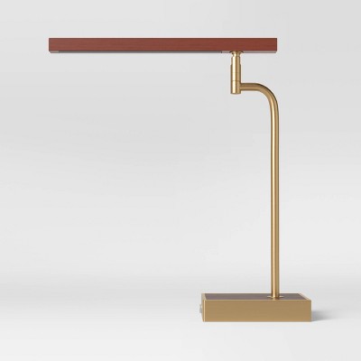 Wood Task Lamp with Long Shade (Includes LED Light Bulb) - Threshold™