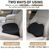 TruAIR Memory Foam Car Seat Cushion (Black) - 2 of 4