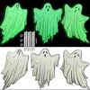 Glow in the Dark Metal Lawn Ghosts w Stakes (3 Unique Tombstone Designs. 17 Inches) Weatherproof, Durable, Outdoor Halloween Haunted House Lawn Decor - 4 of 4