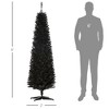 6' Artificial Pencil Christmas Tree, Slim Xmas Tree with 390 Realistic Branch Tips and Plastic Stand - 3 of 4