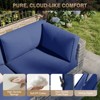 Aoxun 7PCS Outdoor Sectional Set with Cushions & Cover, Modular Wicker Patio Furniture for Garden, Backyard, or Poolside - 4 of 4
