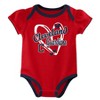 MLB Cleveland Guardians Infant Girls' 3pk White Bodysuit - 3 of 4