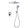 CASAINC 3-Spray Patterns 9.8 in. Wall mount shower system with dual shower heads - 3 of 4