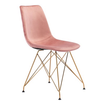 Set of 4 Pardee Dining Chairs Pink - ZM Home