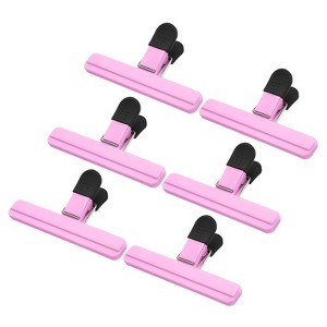 Unique Bargains Plastic Large Size Nonslip Kitchen Chip Bag Seal Grips 6 Pcs - 1 of 4