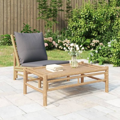 vidaXL Patio Coffee Table 39.4 in.x21.7 in.x13 in. Bamboo