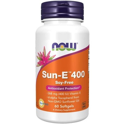 Sun-E 400 IU Softgels by Now Foods  -  60 Softgel