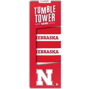 MasterPieces Real Wood Block Tumble Towers - NCAA Nebraska Cornhuskers - 1 of 4