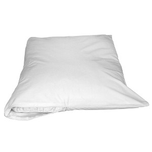 Green Zone Jersey Pillow Protector Queen White (2 Pack)