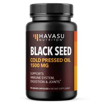 Black Seed Oil Liquid Capsules, Havasu Nutrition, 90ct