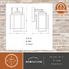 VAXCEL Hyde Park Dusk to Dawn Bronze Mission Outdoor Wall Light Lantern Clear Glass - 4 of 4