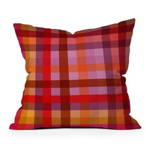 20"x20" Deny Designs Camilla Foss Gingham Square Outdoor Throw Pillow: UV & Mildew Resistant, Abstract Design - 1 of 4