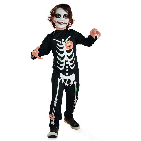 Northlight Black And White Skeleton Boy Child Halloween Costume - Small ...