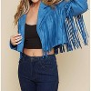 Women's Dutton Suede Fringe Motto Jackets - Saints & Hearts - 4 of 4