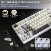 YUNZII YZ98 Gasket Mechanical Keyboard 99 Key Hot Swappable (White, Cocoa Cream V2 Switch) - 3 of 3