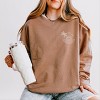 Simply Sage Market Embroidered Beach Sunset Lightweight Garment Dyed Sweatshirt - 3 of 4