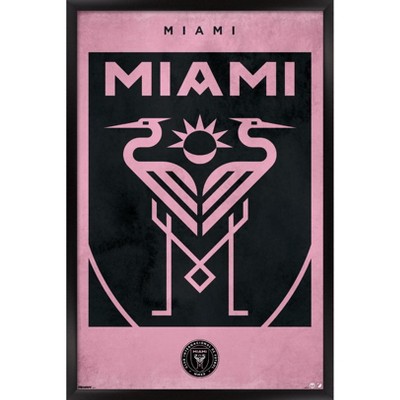 Trends International MLS Inter Miami CF - Logo 25 Framed Wall Poster Prints