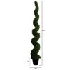 Nearly Natural 8-ft UV Resistant Artificial Rosemary Spiral Topiary Tree (Indoor/Outdoor) - 2 of 4