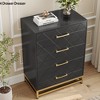 Wooden Dresser for Bedroom, Dressers & Chest of Drawers with 4 Drawer Wood nightstand for Storage and Organization - 3 of 4