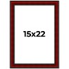 PosterPalooza | Weathered Red Picture Frame - UV Acrylic, Foam Board Backing, Hanging Hardware - 2 of 4