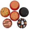 Wilton 150pk Paper Baking Cups: Halloween Cupcake Liners, Muffin Cups, Orange/White/Black, Multicolored, 2.99" - 3 of 3