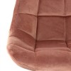 Elama 2 Piece Velvet Tufted Bar Chair in Pink with Metal Legs - 3 of 4