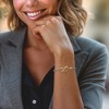 Ross-Simons Sterling Silver and 18kt Gold Over Sterling Popcorn-Chain Toggle Bracelet - 2 of 3