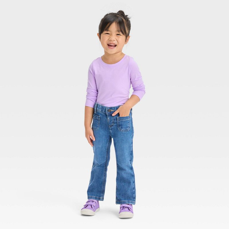 Toddler Girls' Long Sleeve T-Shirt - Cat & Jack™, 4 of 5