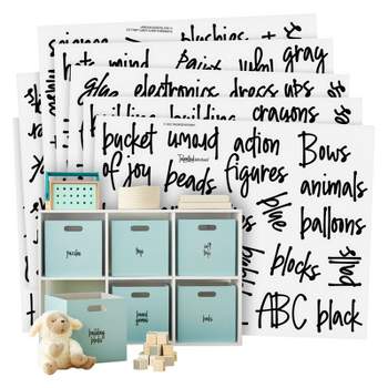 Talented Kitchen 138 Laundry Room Labels for Containers - Preprinted Bold Farmhouse Stickers for Linen Closet, Bathroom Organization