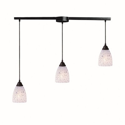 Elk Home Classico 3 - Light Pendant in  Dark Rust